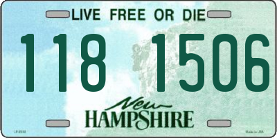 NH license plate 1181506