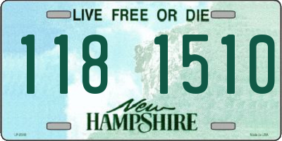 NH license plate 1181510