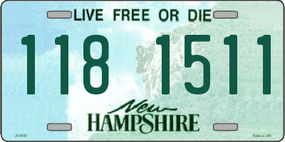 NH license plate 1181511