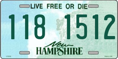 NH license plate 1181512