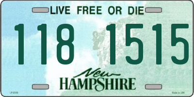 NH license plate 1181515