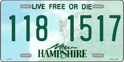 NH license plate 1181517