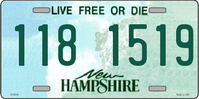 NH license plate 1181519