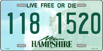 NH license plate 1181520