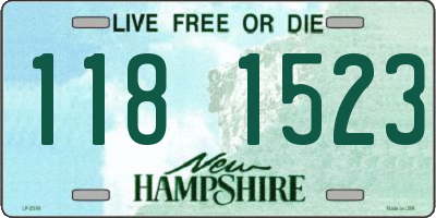NH license plate 1181523