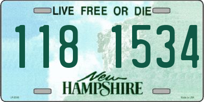 NH license plate 1181534