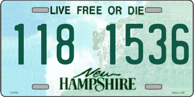 NH license plate 1181536