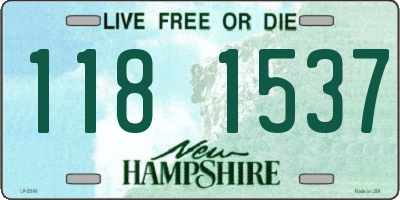 NH license plate 1181537