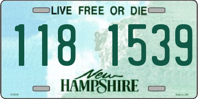 NH license plate 1181539