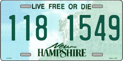NH license plate 1181549