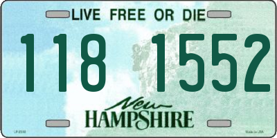 NH license plate 1181552