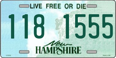 NH license plate 1181555