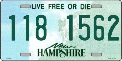 NH license plate 1181562