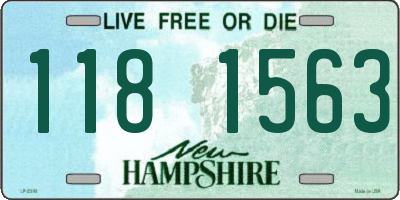 NH license plate 1181563