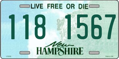 NH license plate 1181567
