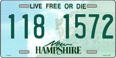 NH license plate 1181572