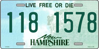 NH license plate 1181578