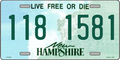 NH license plate 1181581