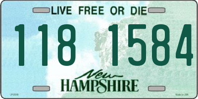 NH license plate 1181584