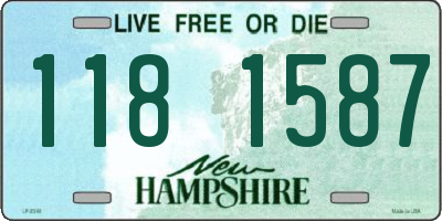 NH license plate 1181587