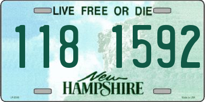 NH license plate 1181592