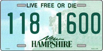 NH license plate 1181600