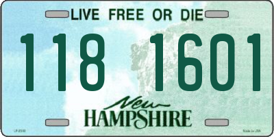 NH license plate 1181601