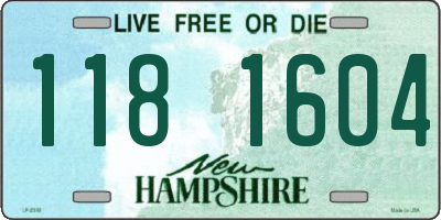 NH license plate 1181604