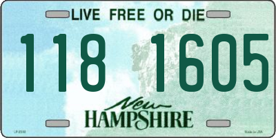NH license plate 1181605