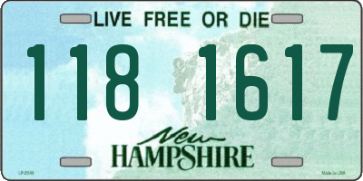 NH license plate 1181617