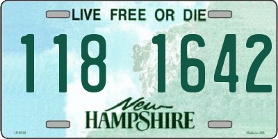 NH license plate 1181642