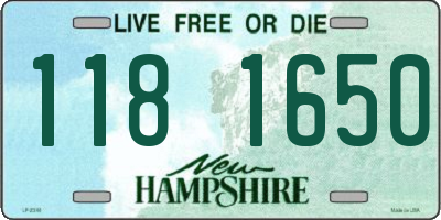 NH license plate 1181650