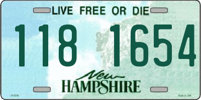 NH license plate 1181654