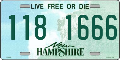 NH license plate 1181666