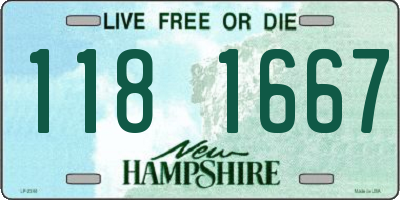 NH license plate 1181667