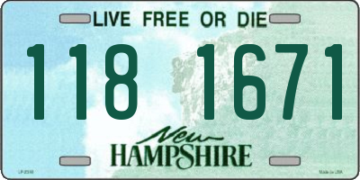 NH license plate 1181671