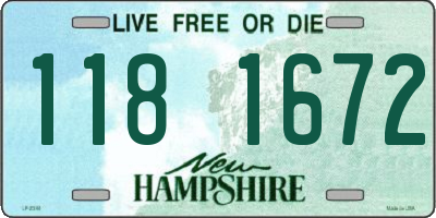 NH license plate 1181672