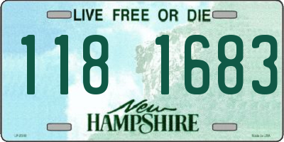 NH license plate 1181683