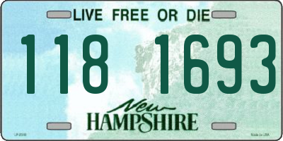NH license plate 1181693