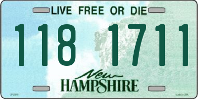 NH license plate 1181711