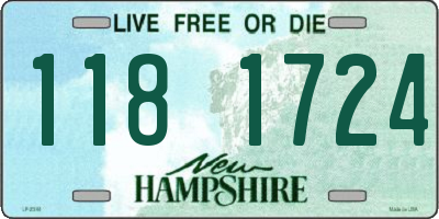 NH license plate 1181724