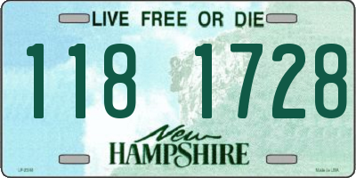 NH license plate 1181728