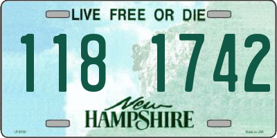 NH license plate 1181742