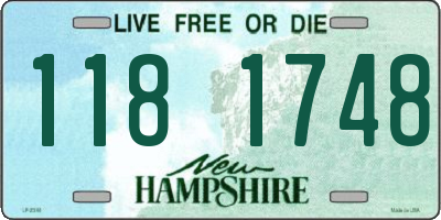 NH license plate 1181748
