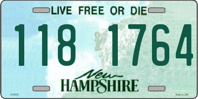 NH license plate 1181764
