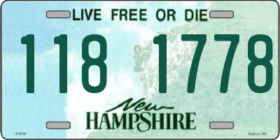 NH license plate 1181778