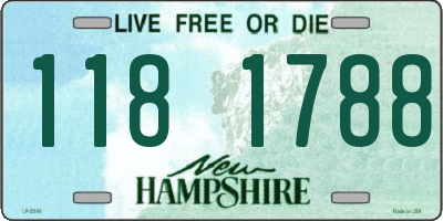 NH license plate 1181788