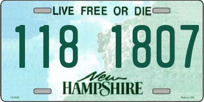 NH license plate 1181807