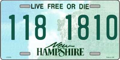 NH license plate 1181810