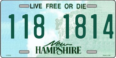 NH license plate 1181814